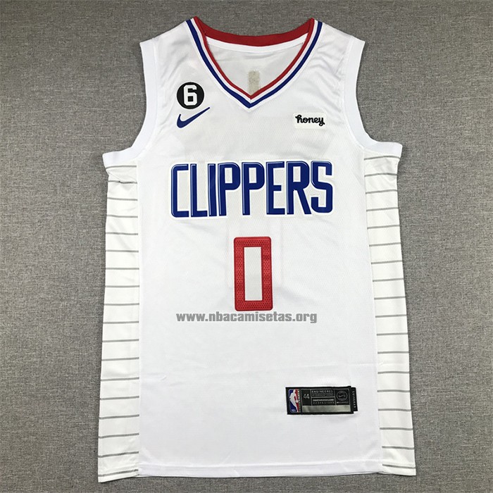 Camiseta Los Angeles Clippers Russell Westbrook NO 0 Association 2022-23 Blanco